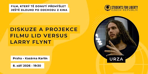 Diskuze s Urzou a projekce: Lid versus Larry Flynt