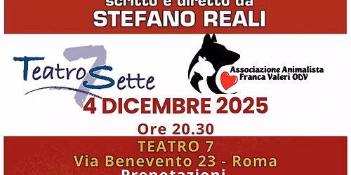Serata solidale a sostegno della Associazione Animalista Franca Valeri