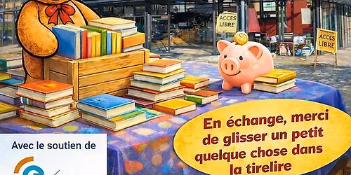Stand au March\u00e9 d'Epinal - Librairie Solidaire de Marcel