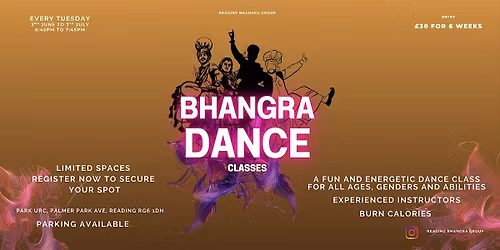 Bhangra Classes 2nd June to 7th July