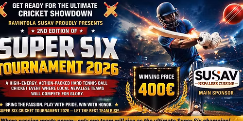 Susav Super six Cricket tournament- Season 2
