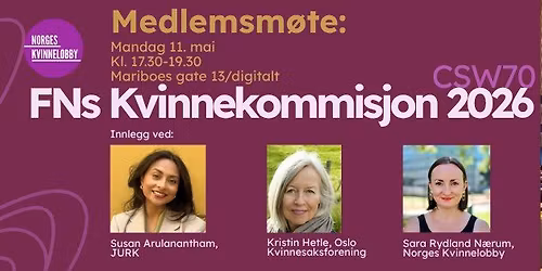 FNs kvinnekommisjon 2026