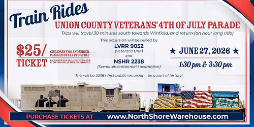 Train Rides | Union County Veterans' 4th of July Parade