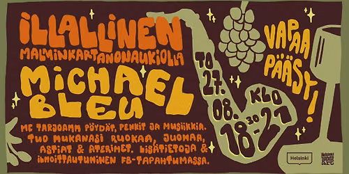 Illallinen Malminkartanonaukiolla 27.8.2026