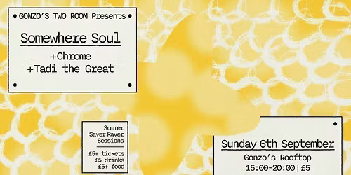 Rooftop Sunday Sessions w Somewhere Soul