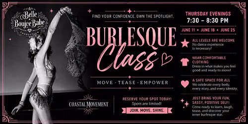 Burlesque Class with Miss Belle Voile