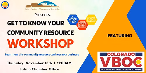 Get to Know Your Community Resource Workshop Featuring Colorado VBOC