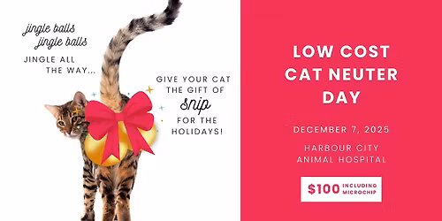Low Cost NEUTER Day! **EVENT FULL - WAITLIST STARTED**