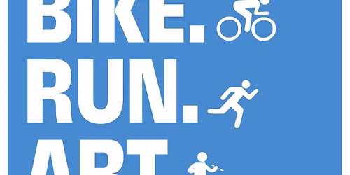 "Swim. Bike. Run. Art." Art Show