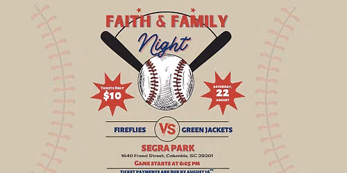 Faith and Family Night at Segra Park