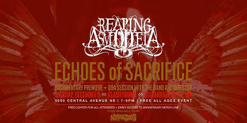ECHOES OF SACRIFICE - Reaping Asmodeia 15 year anniversary documentary viewing party