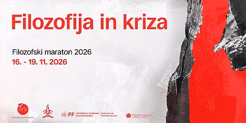 Filozofski maraton 2026: filozofija in kriza