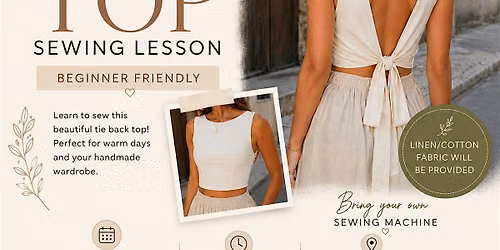 Tie Back Top Sewing Lesson