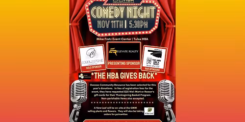 General Membership Mixer - HBA Comedy Night