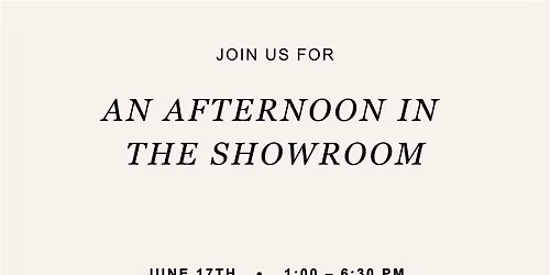 An Afternoon In The Showroom