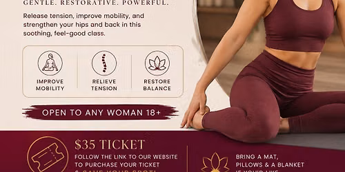 Happy Hips and Back Stretch and reset Class for women