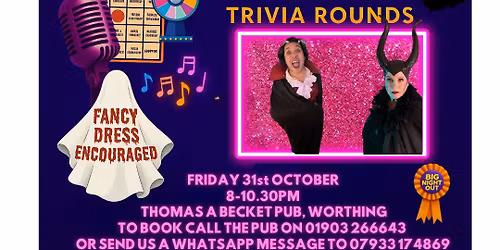 Halloween Big Night out at Thomas a Becket