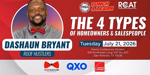 CTRCA July 21 - Lunch & Learn - Dashaun Bryant, Roof Hustlers