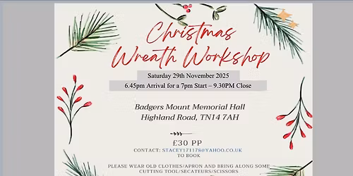 Christmas Wreath Making 