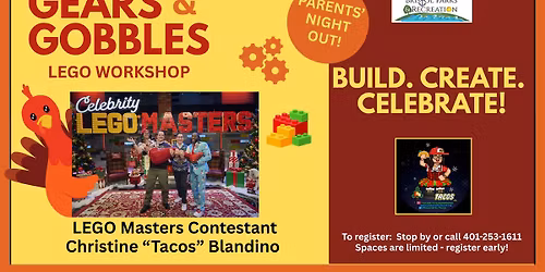 Gears & Gobbles LEGO Workshop ages 6-10