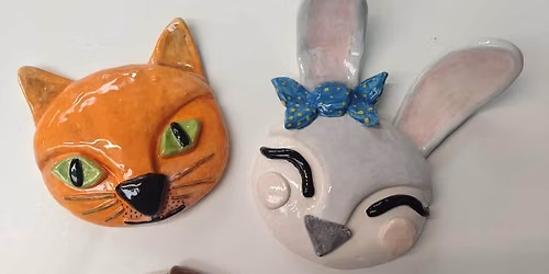 Animal faces clay workshop 