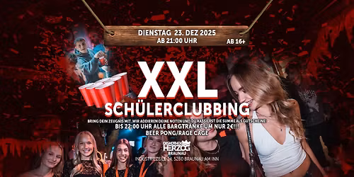 \ud83e\udd73\u26a0\ufe0fXXL SCH\u00dcLERCLUBBING\u26a0\ufe0f\ud83e\udd73 - 23.12.2025