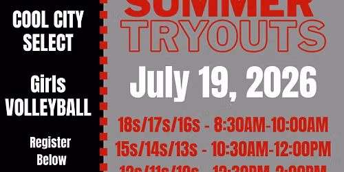 Cool City Select Tryouts