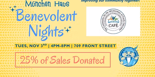 Benevolent Night: CAF\u00c9 - The Community for Advancement of Family Education