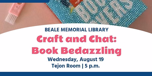 Craft and Chat: Book Bedazzling