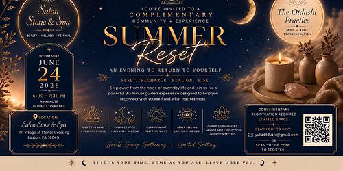 Summer Reset: An Evening to Return to Yourself