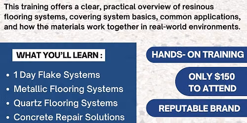 Epoxy Floor Systems Training