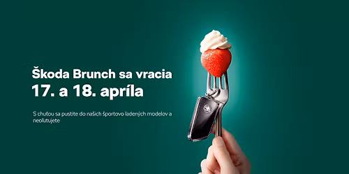 \u0160koda Brunch 17. a 18. apr\u00edl 2026