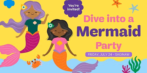 Mermaid Party with Girl Scouts in Saginaw!