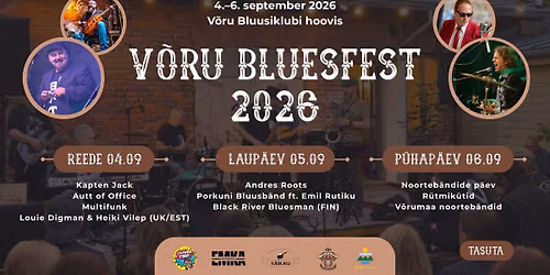 VÕRU BLUESFEST 2026 — Tartu 44a, Võru, Estonia