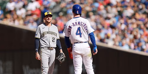 CHICAGO CUBS VS MILWAUKEE BREWERS AT AMERICAN FAMILY FIELD\/MILWAUKEE, WI