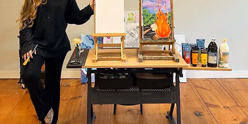 Campfire Paint + Sip at Birdies in Keene NH