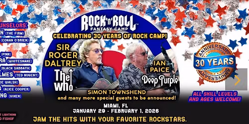 Roger Daltrey at Rock and Roll Fantasy Camp!