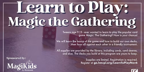 Learn to Play: Magic: The Gathering