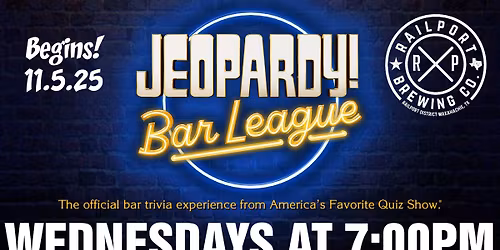 JEOPARDY! Bar League at Railport Brewing Co