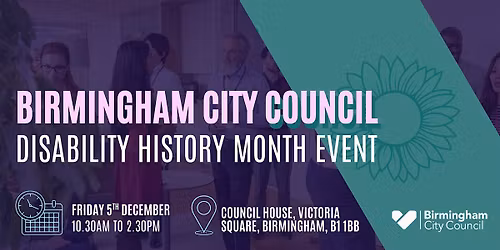 Birmingham Disability History Month Event