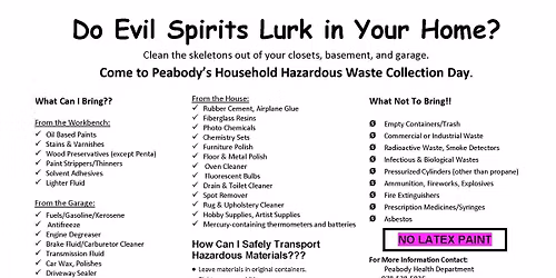 Household hazardous waste collection