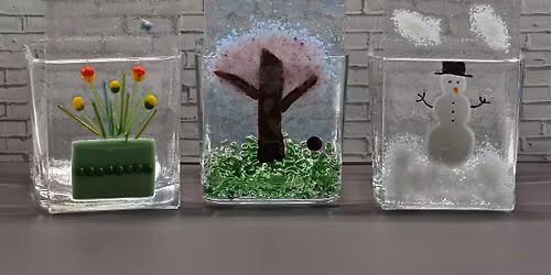 Create your own fused glass votive