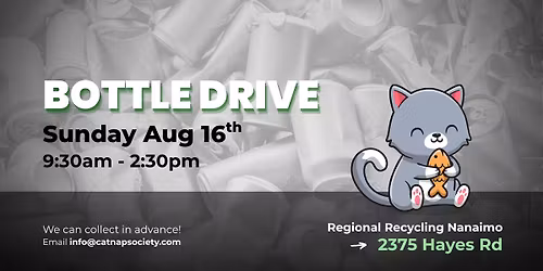 CatNap Bottle Drive - August 16, 2026
