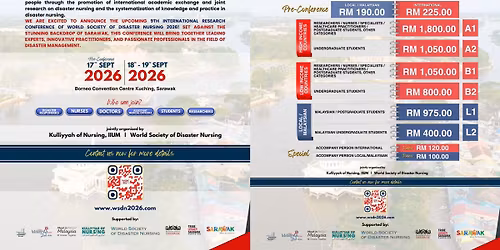 9th International Research Conference of World Society of Disaster Nursing