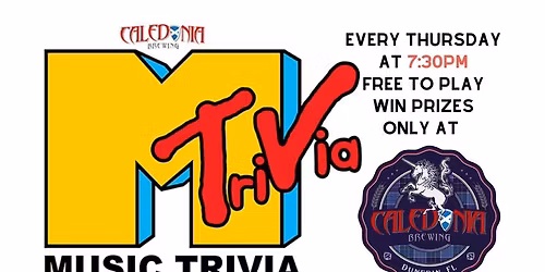 Music Trivia Every Thursday at Caledonia Brewing