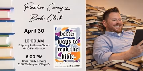 Book Club: "Better Ways to Read the Bible"