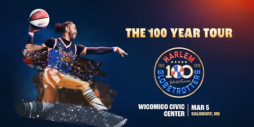 Harlem Globetrotters 100 Year Tour Souvenir Ticket (Not valid for event entry)