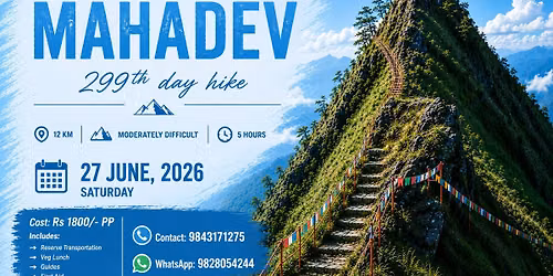 Event Name: LATARAMBESHWOR MAHADEV DARSHAN HIKE(\u0932\u091f\u0930\u092e\u094d\u092c\u0947\u0936\u094d\u0935\u0930 \u092e\u0939\u093e\u0926\u0947\u0935 \u0926\u0930\u094d\u0936\u0928 \u0968\u096f\u096f \u0914\u0902 \u092a\u0926\u092f\u093e\u0924\u094d\u0930\u093e)