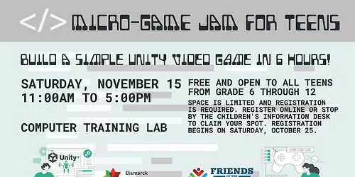 Micro-Game Jam for Teens  