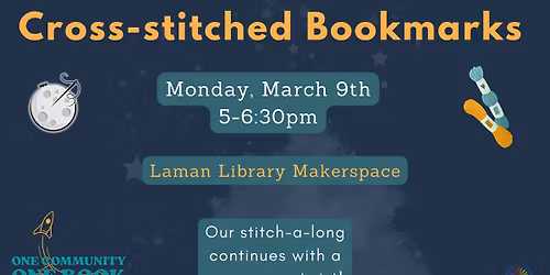 Cross-Stitched Bookmark Stitch-A-Long